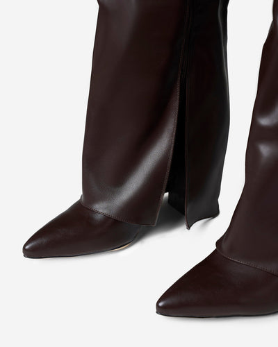 Giulia | Stivali Alti in Suede e Pelle