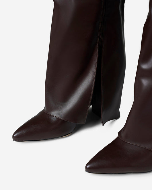 High Leather Boots Lavista - Brown