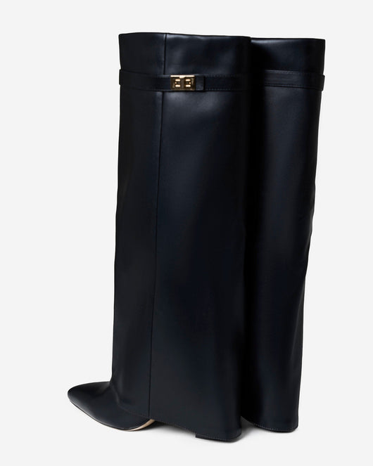 High Leather Boots Lavista - Black