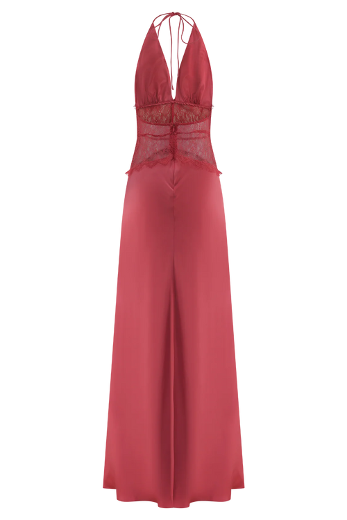 Abito Maxi Dinah Rosalie – Pizzo & Raso Nero