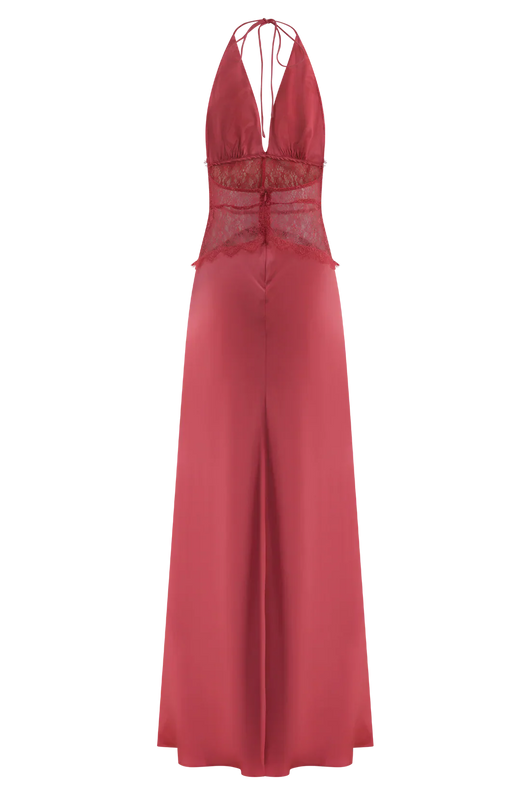 Maxi Dress Dinah Rosalie – Black Lace & Satin