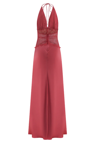 Maxi Dress Dinah Rosalie – Black Lace & Satin