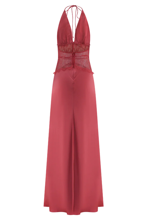 Maxi Dress Dinah Rosalie – Black Lace & Satin