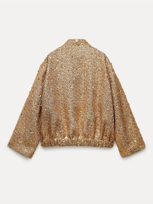 Jane | Giacca in Paillettes Oro