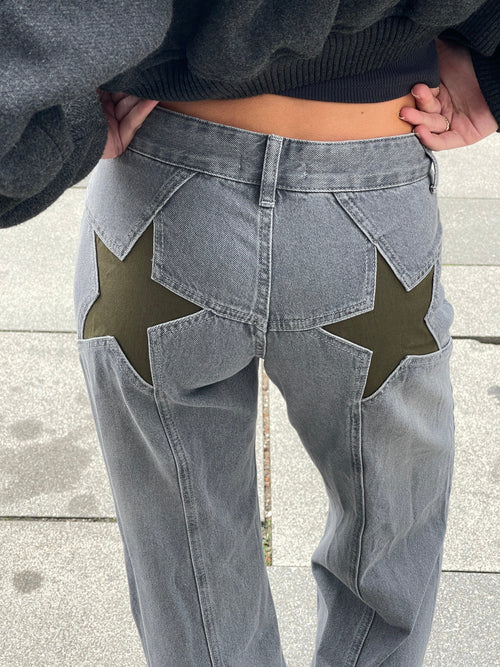 Camilla Star Jeans - Oversized Jeans with Stars