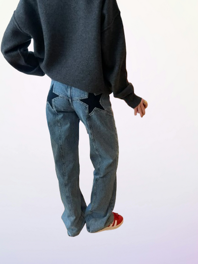 Camilla Star Jeans - Oversized Jeans with Stars