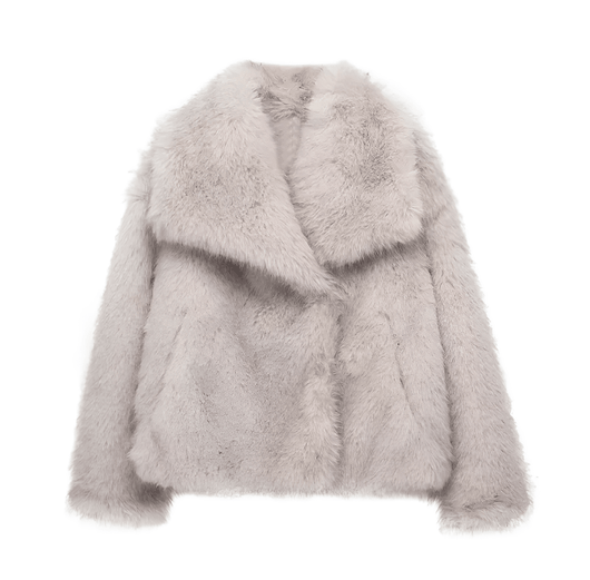 Ebba – Elegant Vegan Fur Jacket