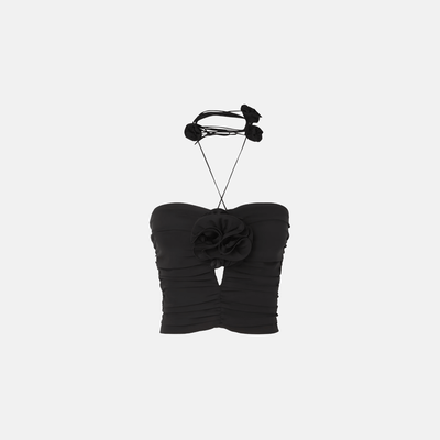 Celeste | Top with Floral Details