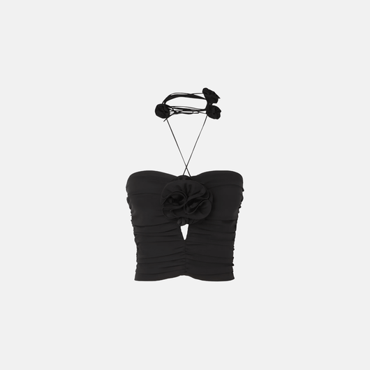 Celeste | Top with Floral Details