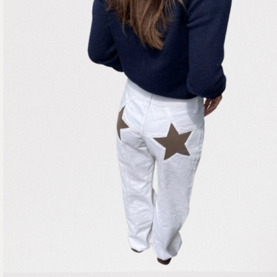 Camilla Star Jeans - Jeans oversize con stelle