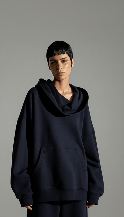 Chiara | Felpa Oversized con Collo-Cappuccio