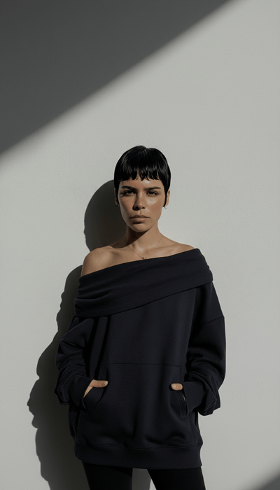 Chiara | Felpa Oversized con Collo-Cappuccio