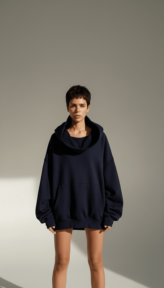 Chiara | Felpa Oversized con Collo-Cappuccio