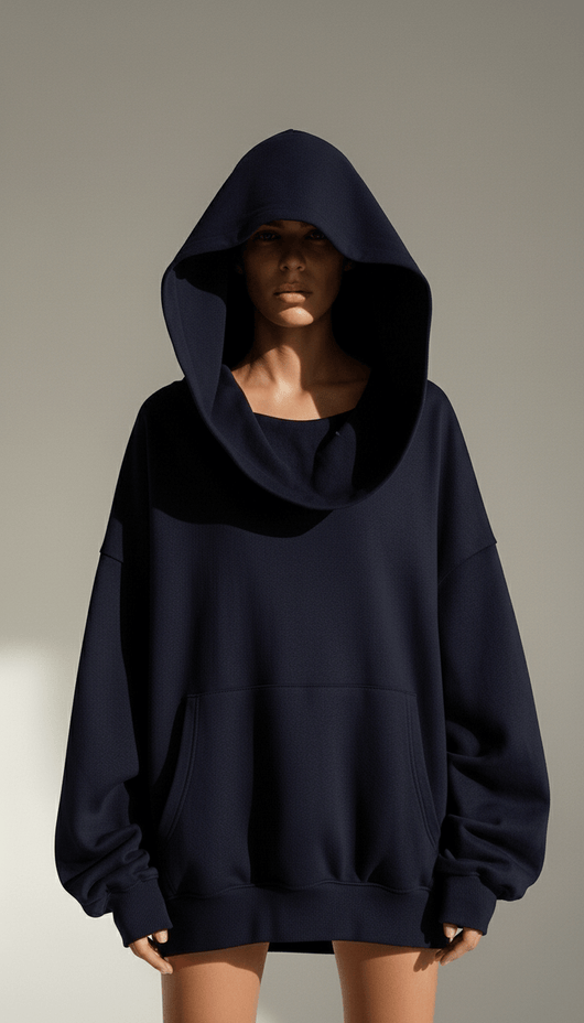 Chiara | Felpa Oversized con Collo-Cappuccio