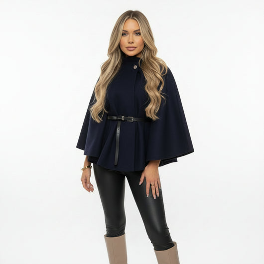 Camille - Poncho con cintura