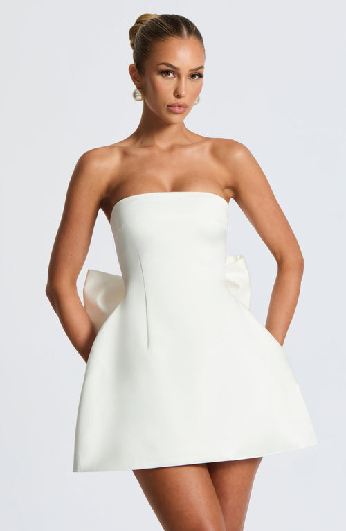 Abbey Mini Dress - Avorio