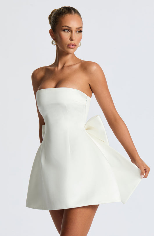 Abbey Mini Dress - Avorio