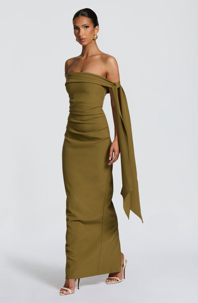 Abito Maxi Addie - Verde Oliva Scuro