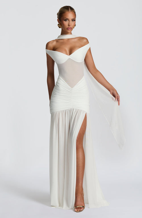 Abito Maxi Alaia - Avorio
