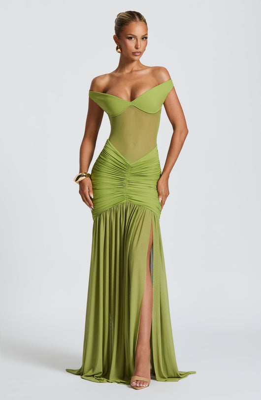 Abito Maxi Alaia - Oliva