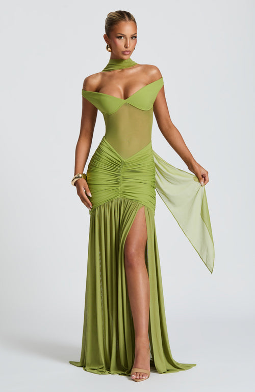 Abito Maxi Alaia - Oliva