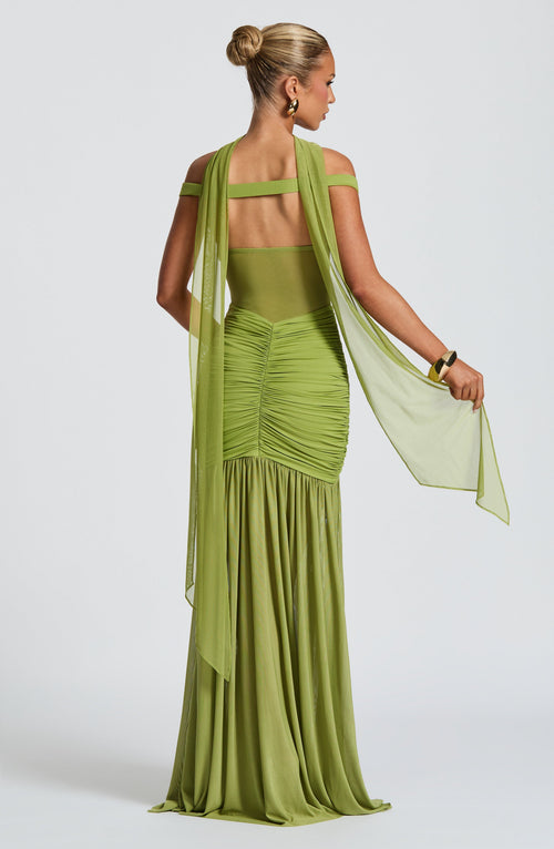 Abito Maxi Alaia - Oliva