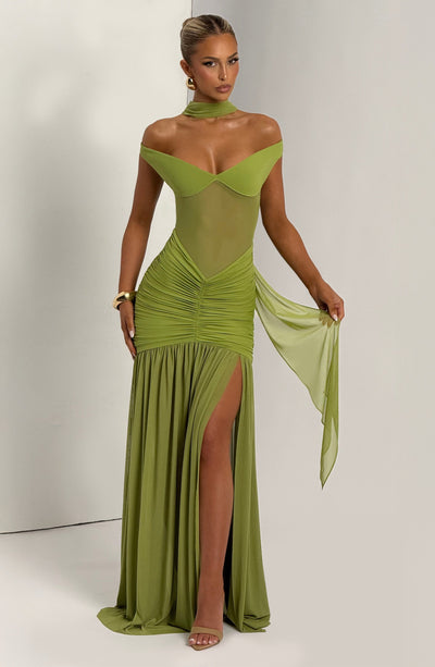 Abito Maxi Alaia - Oliva