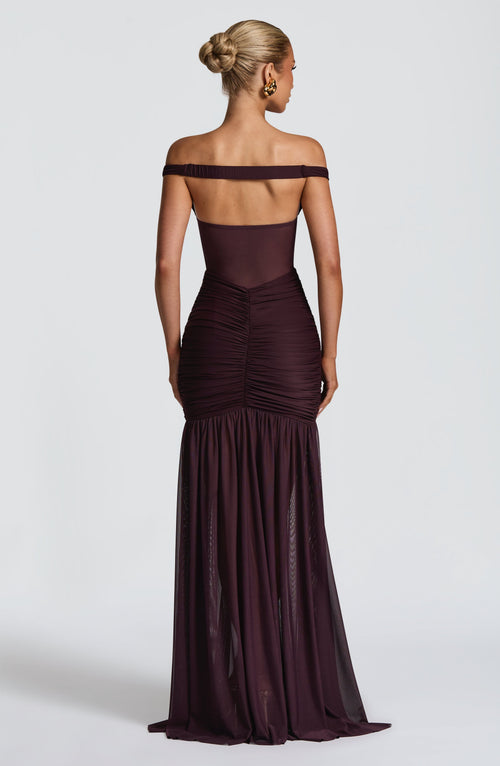 Abito Maxi Alaia - Prugna