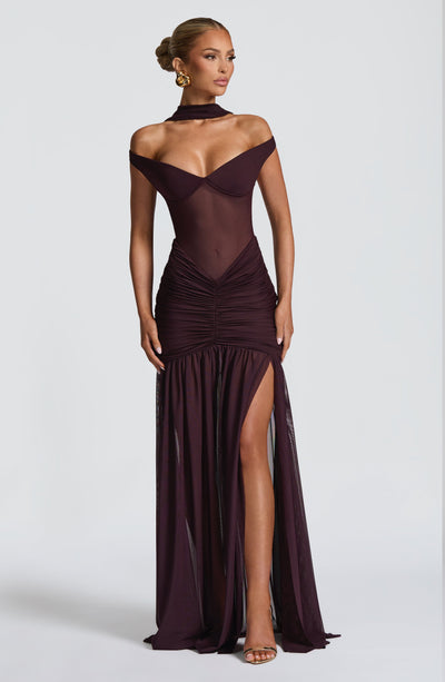Abito Maxi Alaia - Prugna