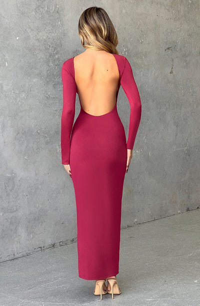 Abito Maxi Aleena - Ciliegia