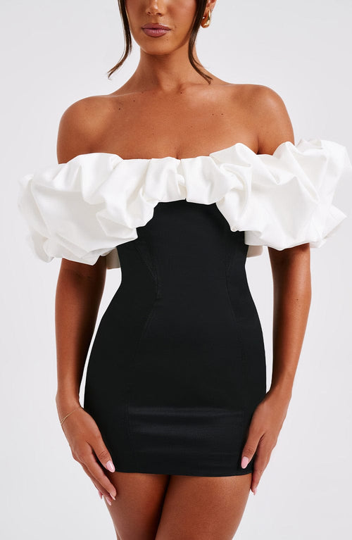 Abito Mini Allie - Nero/Bianco