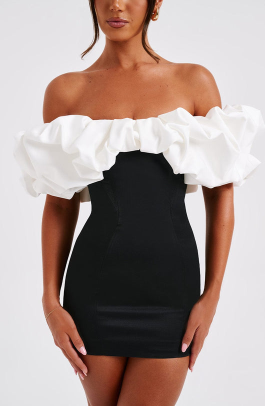 Abito Mini Allie - Nero/Bianco