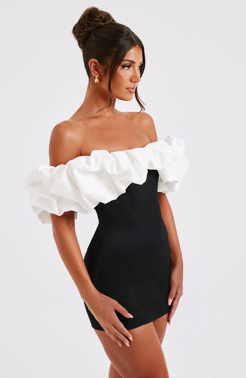 Abito Mini Allie - Nero/Bianco