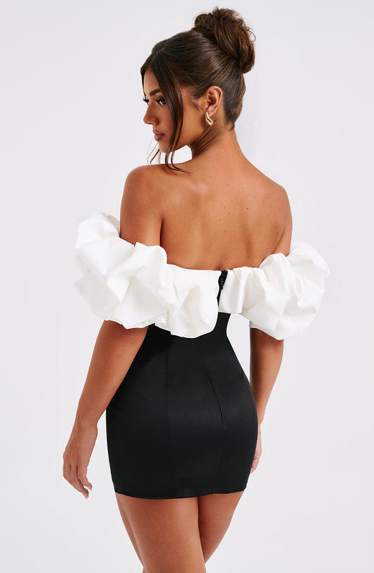 Abito Mini Allie - Nero/Bianco