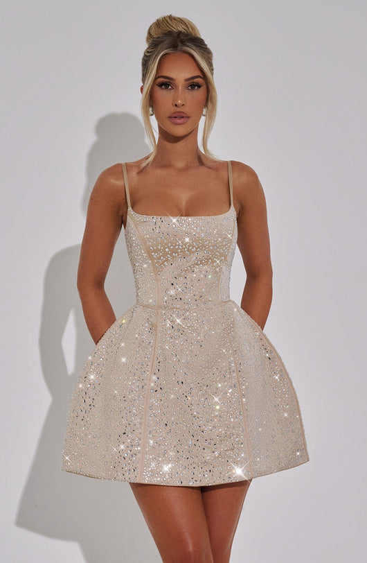 Abito Mini Angelique - Champagne