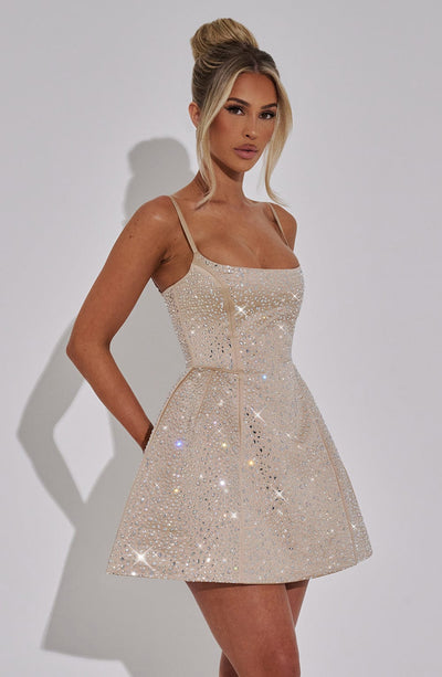 Abito Mini Angelique - Champagne