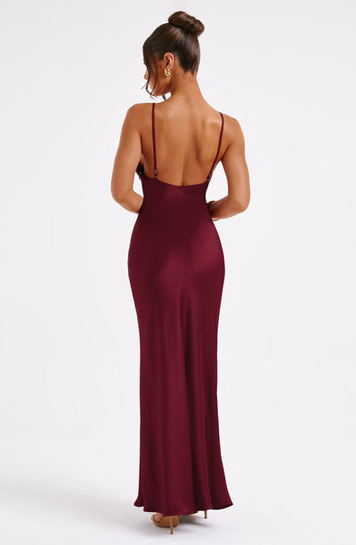 Abito Maxi Anja - Borgogna