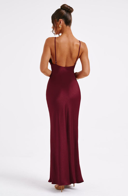 Abito Maxi Anja - Borgogna