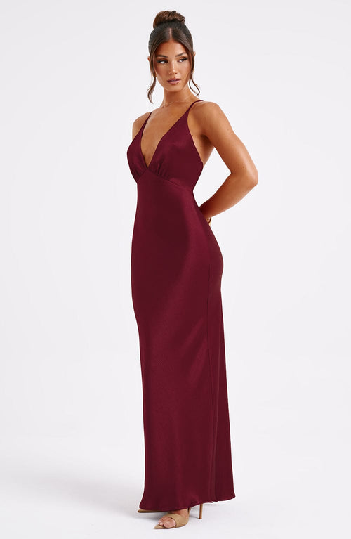 Abito Maxi Anja - Borgogna