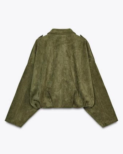 Fabiane | Giacca Oversize in Suede per Donne – Calda & Elegante