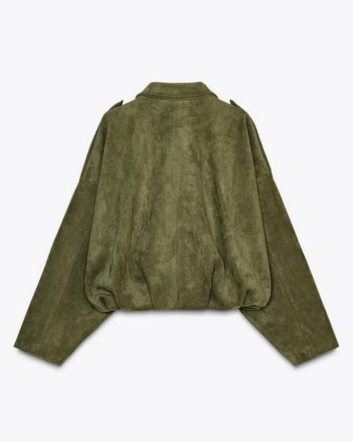 Fabiane | Giacca Oversize in Suede per Donne – Calda & Elegante