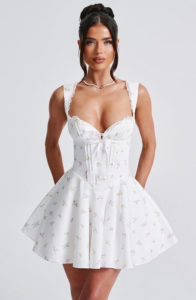 Abito Mini Antonella - Stampa Floreale Multicolore