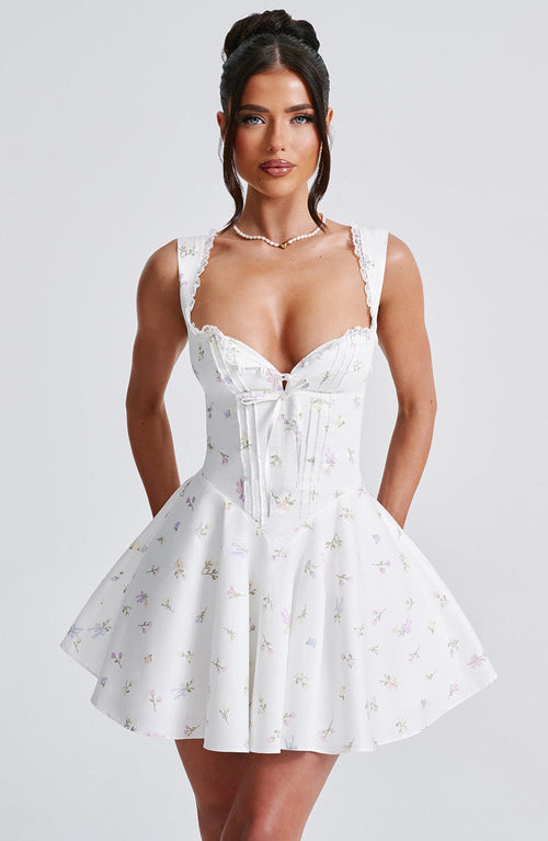 Abito Mini Antonella - Stampa Floreale Multicolore