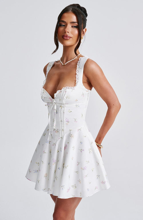 Abito Mini Antonella - Stampa Floreale Multicolore