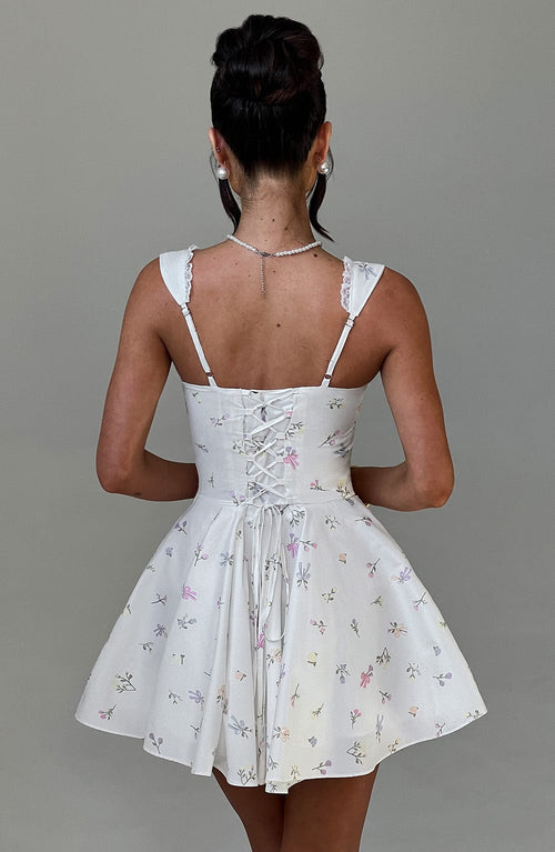 Abito Mini Antonella - Stampa Floreale Multicolore