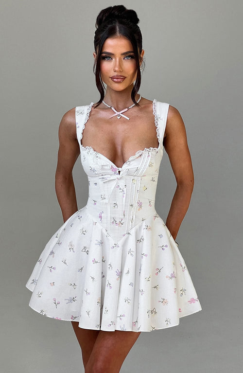 Abito Mini Antonella - Stampa Floreale Multicolore