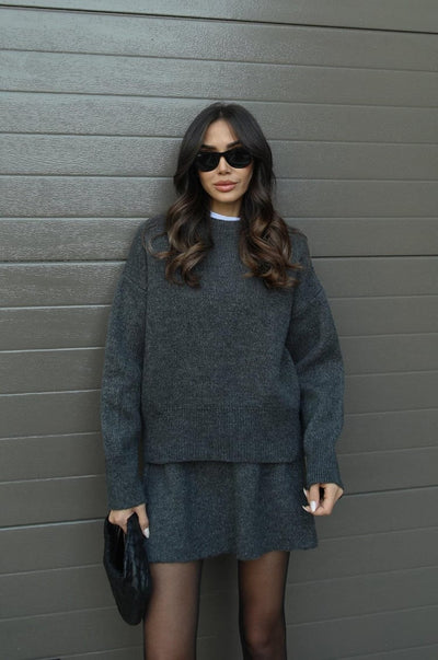 Set in Purple Knit
