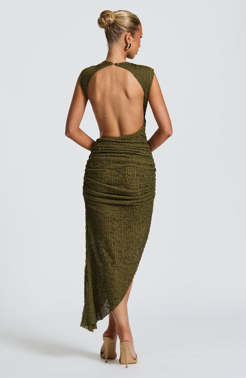 Abito Midi Afrodite - Khaki