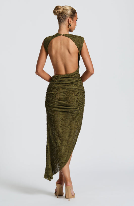 Abito Midi Afrodite - Khaki