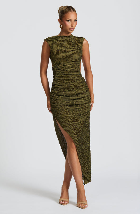 Abito Midi Afrodite - Khaki